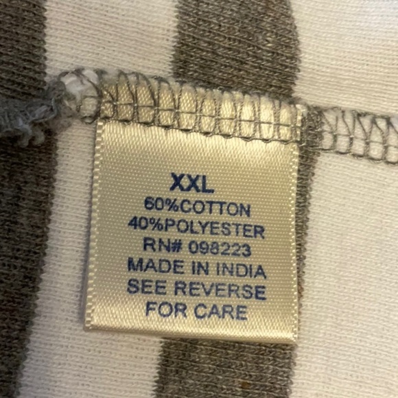 Austin Clothing Co. Gray and White Striped Tank Top - Picture 6 of 6